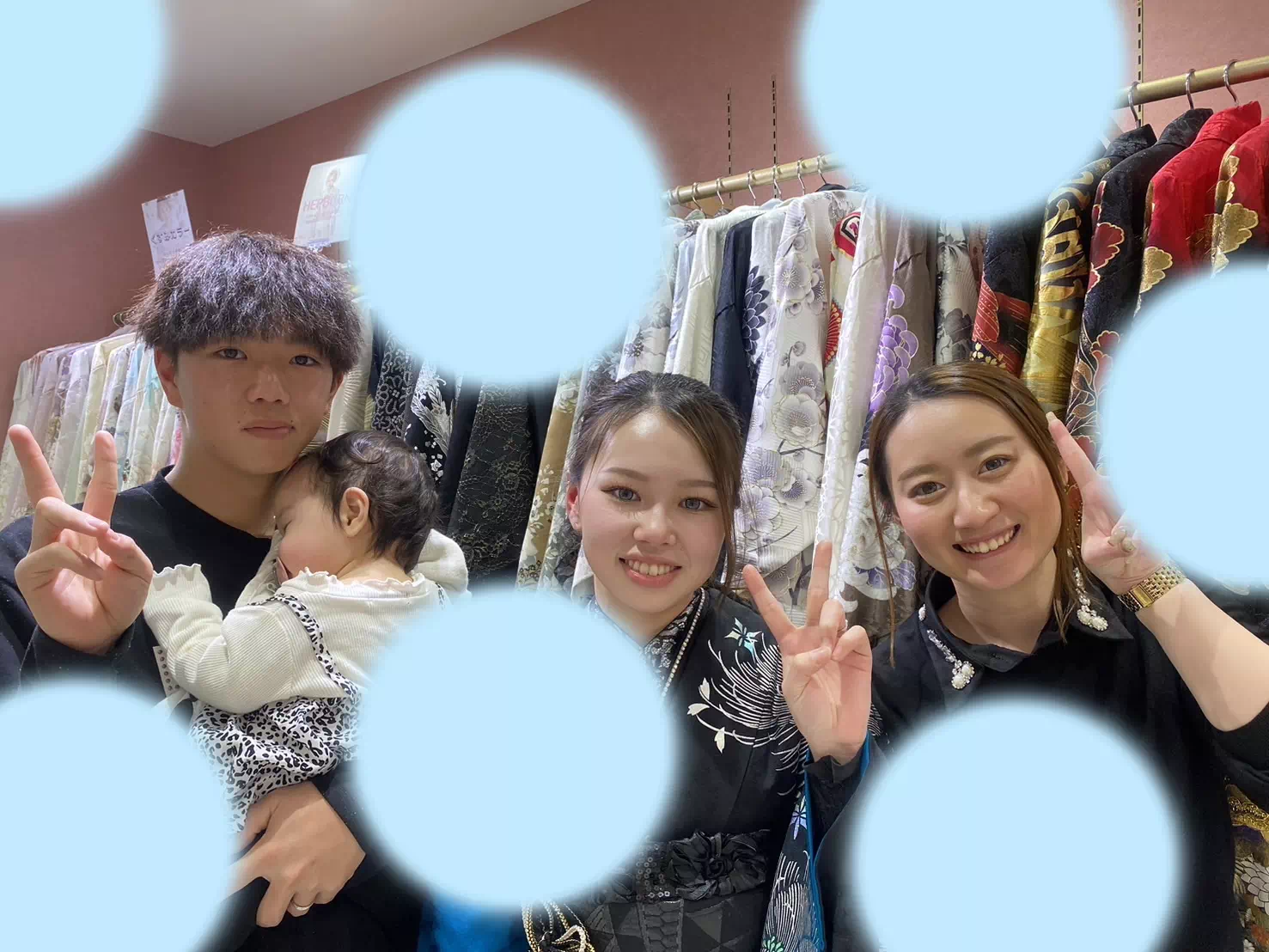 【TAKAZEN姫路店】♡12日 黒×青のかっこいいモードの安カワ振袖がお似合いの加東市の2026年成人式の振袖レンタル姫ちゃん♡