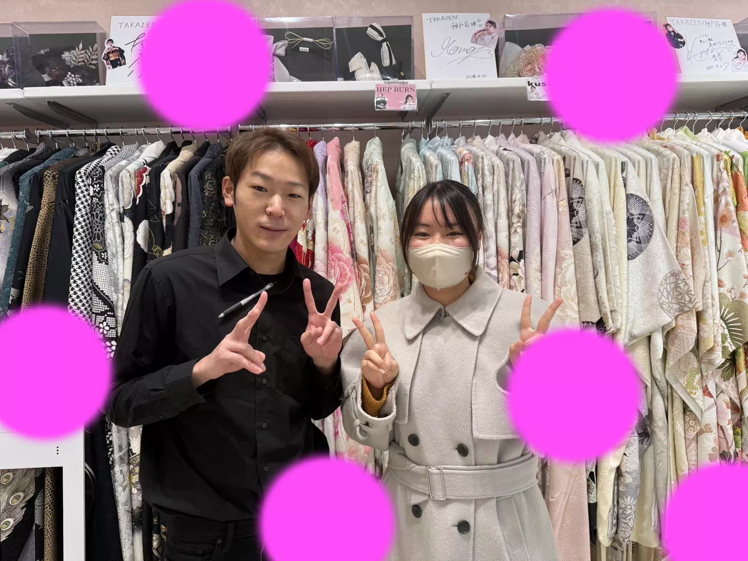 TAKAZEN神戸店 前撮り撮影会 イマドキ カワイイ コディネート 振袖 レンタル 袴