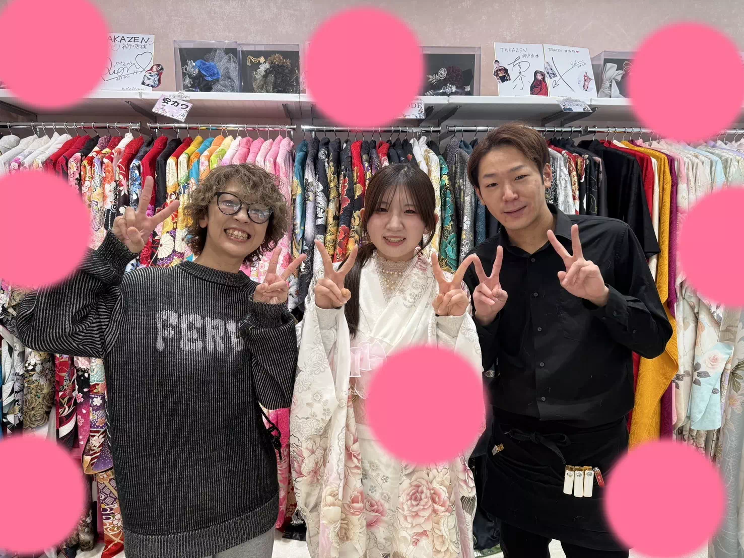 TAKAZEN神戸店 前撮り撮影会 イマドキ カワイイ コディネート 振袖 レンタル 袴