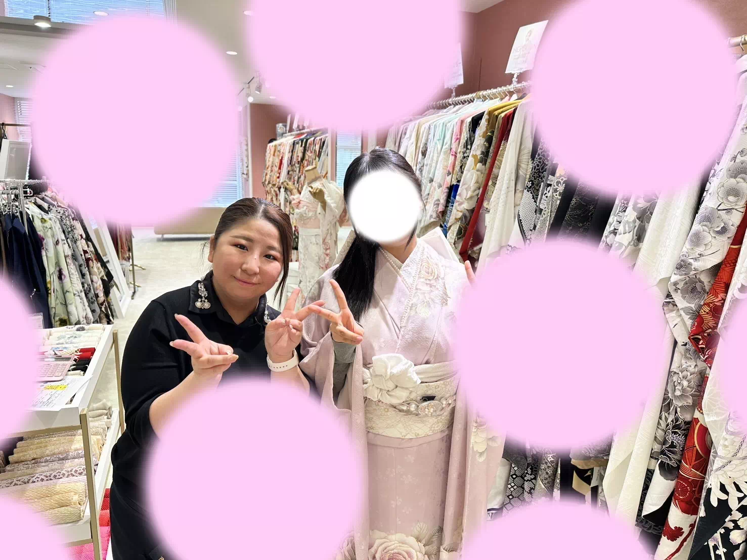 【TAKAZEN姫路店】♡17日 姫路市の2026年成人式のピンクが可愛すぎる振袖姫ちゃん♡
