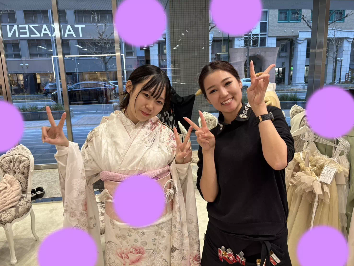TAKAZEN神戸旧居留地店　成人式　振袖レンタル　かわいい　イマドキ　前撮り　三宮　振袖屋さん
