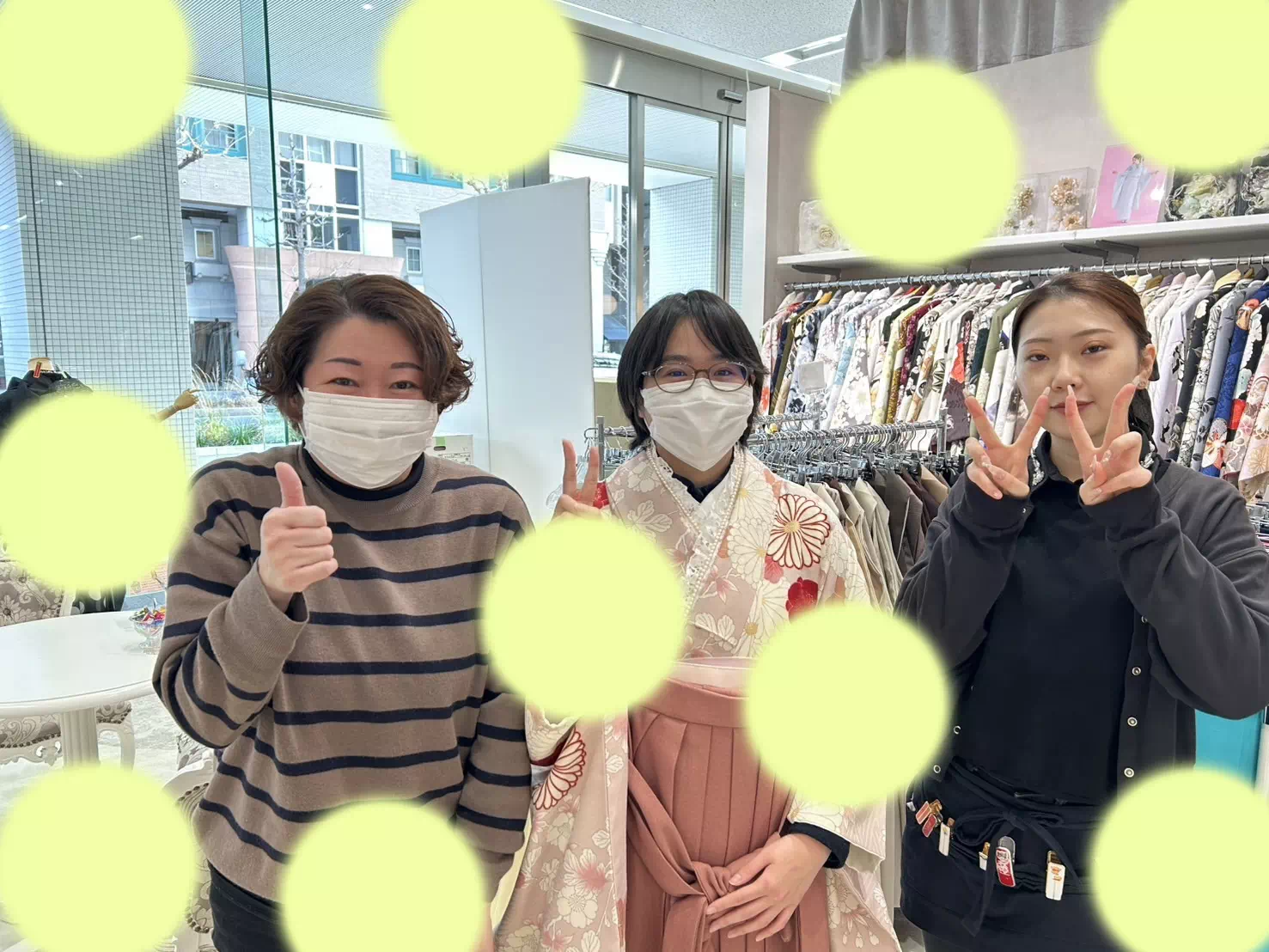 TAKAZEN神戸店 前撮り撮影会 イマドキ カワイイ コディネート 振袖 レンタル 袴