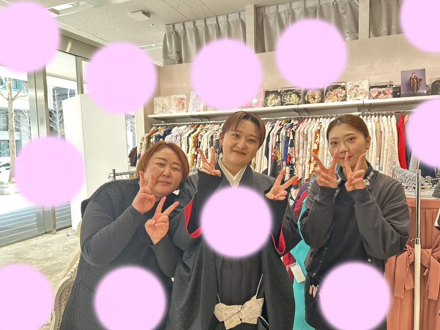TAKAZEN神戸店　前撮り撮影会　イマドキ　カワイイ　コディネート　振袖　レンタル　袴　
