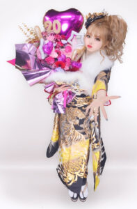 振袖 レンタル 可愛い おしゃれ かっこいい イマドキ くすみ 写真 妹割