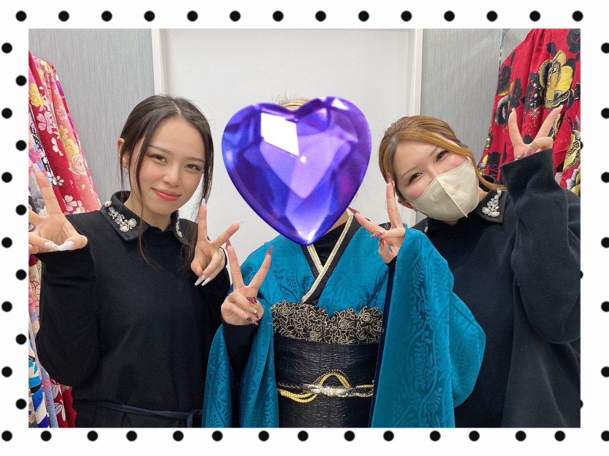 【TAKAZEN橿原店】5日♡2026年成人の最新作ヴィンテージスタイルのブルーのお振袖姫ちゃん♡