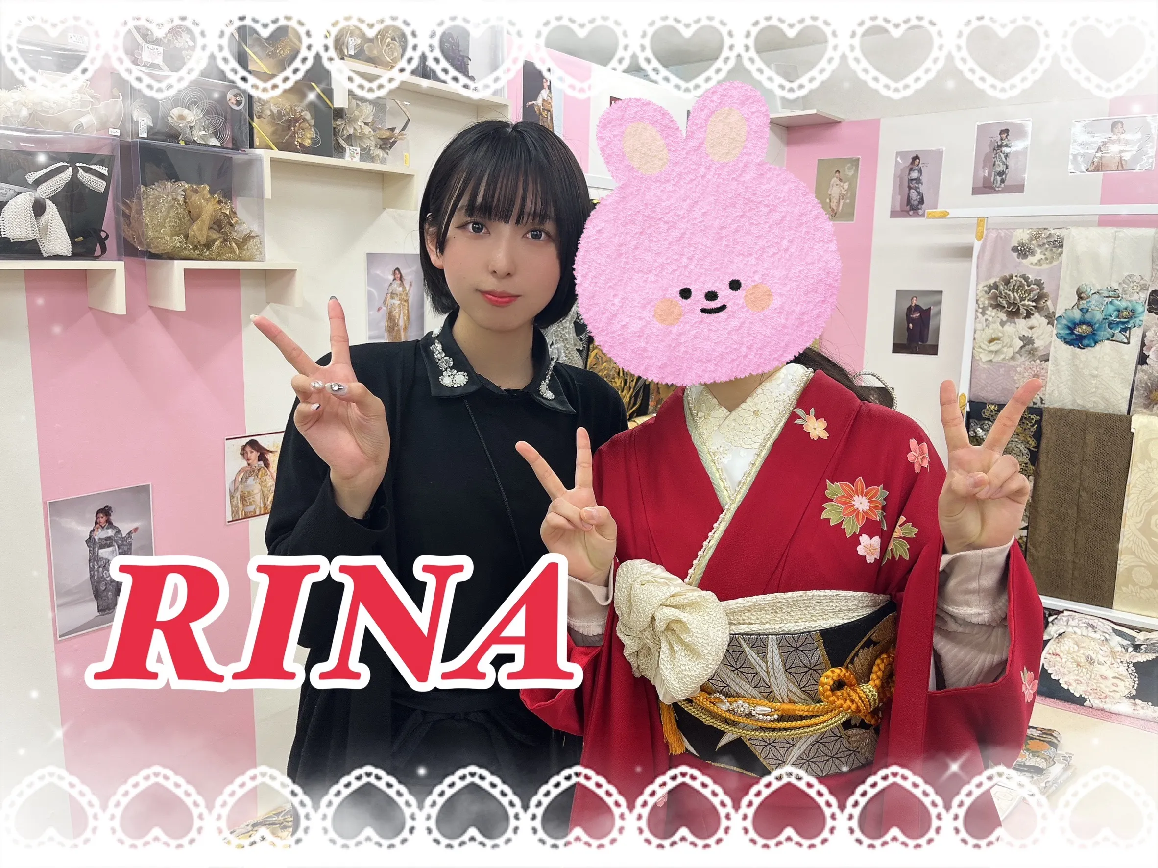 振袖 レンタル 奈良 持込み かわいい シンプル 赤 黒 古典 ママ振