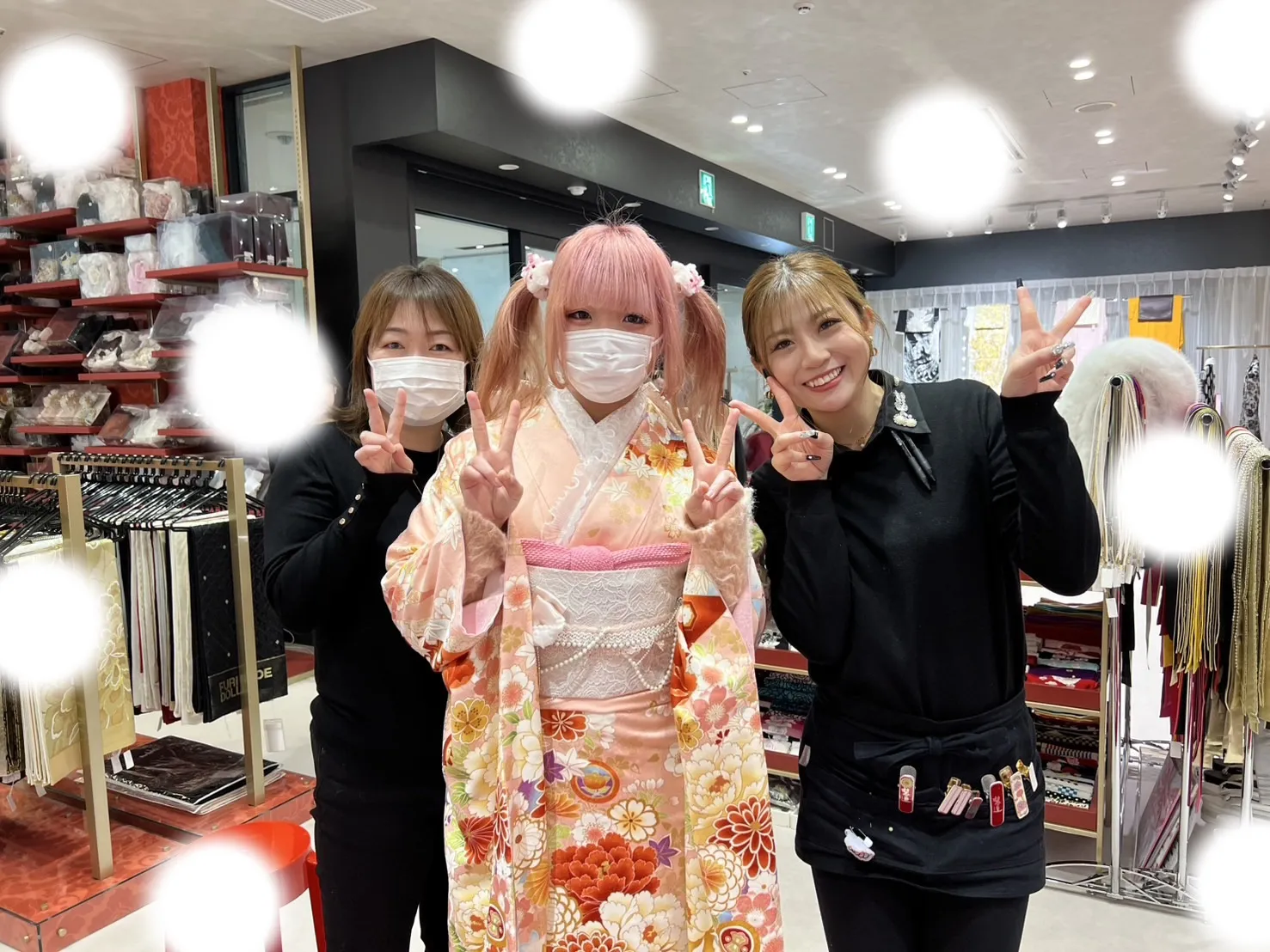 成人式 ピンク 梅田