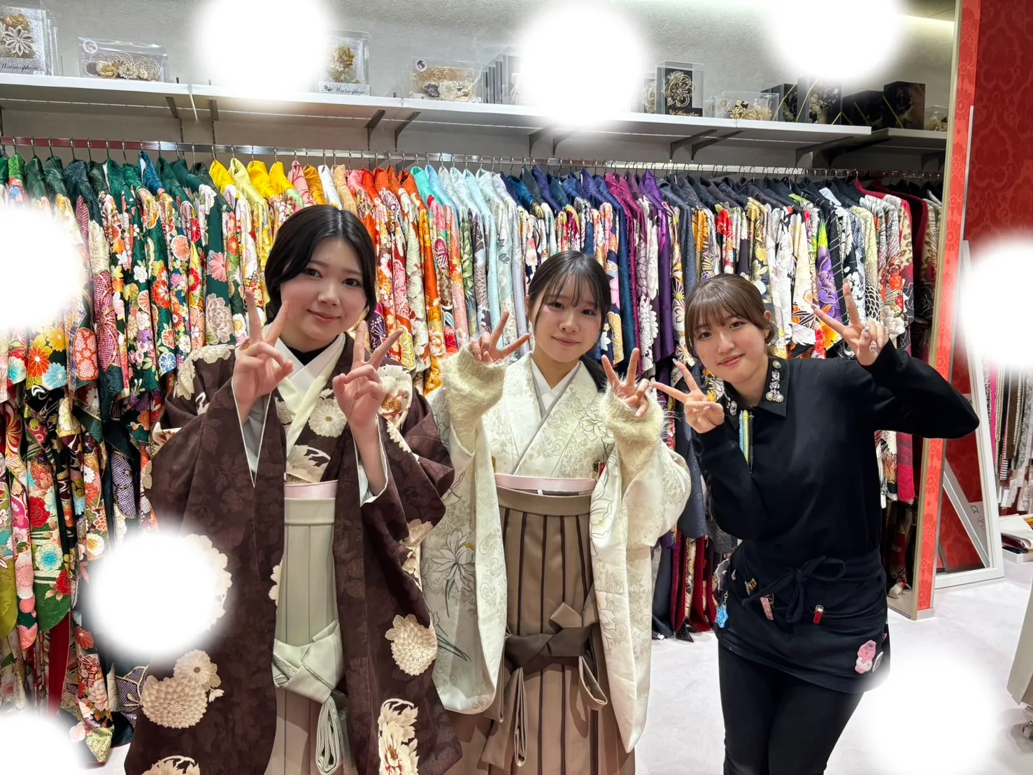 成人式　前撮り　梅田　袴　くすみ　かわいい