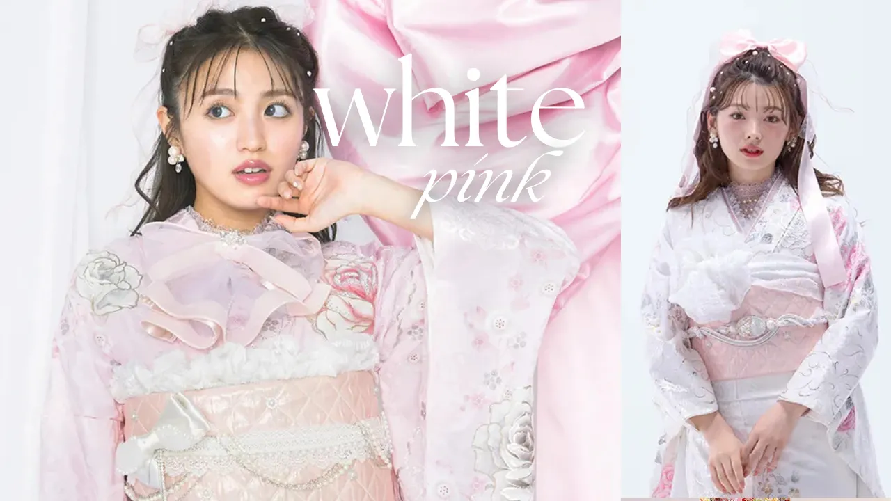大人気！　白×ピンクお振袖　7選🎀💗