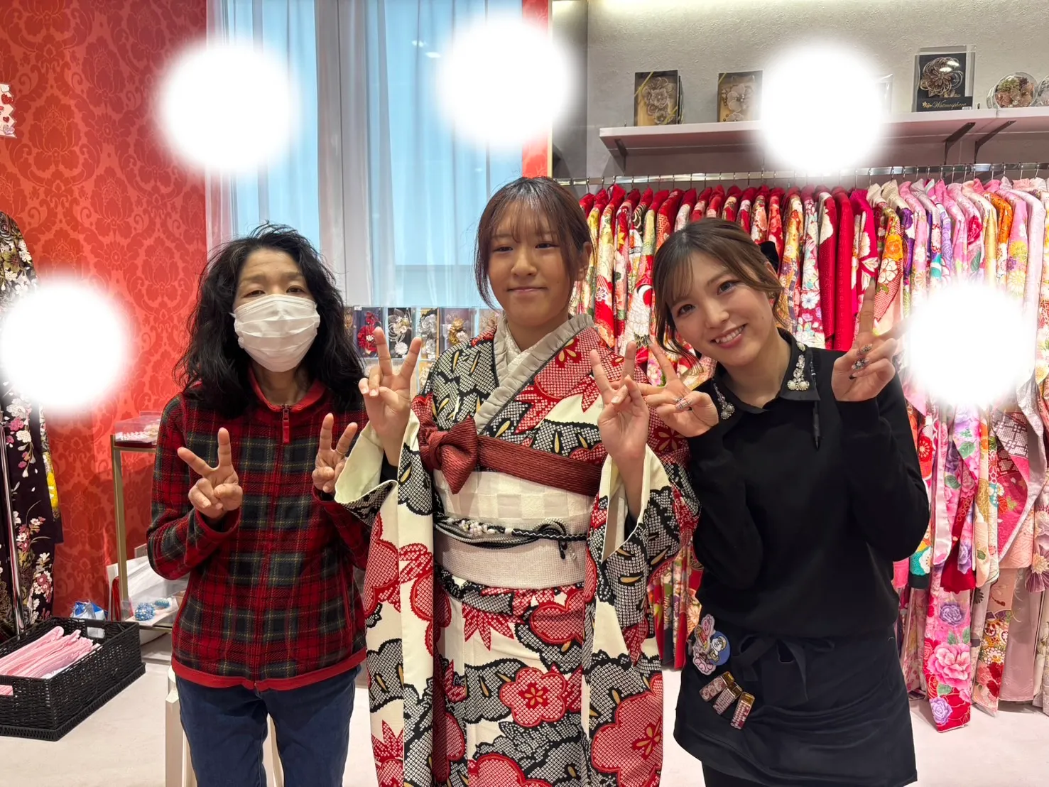 成人式　前撮り　梅田　振袖レンタル　袴レンタル　家族写真　前撮り撮影会