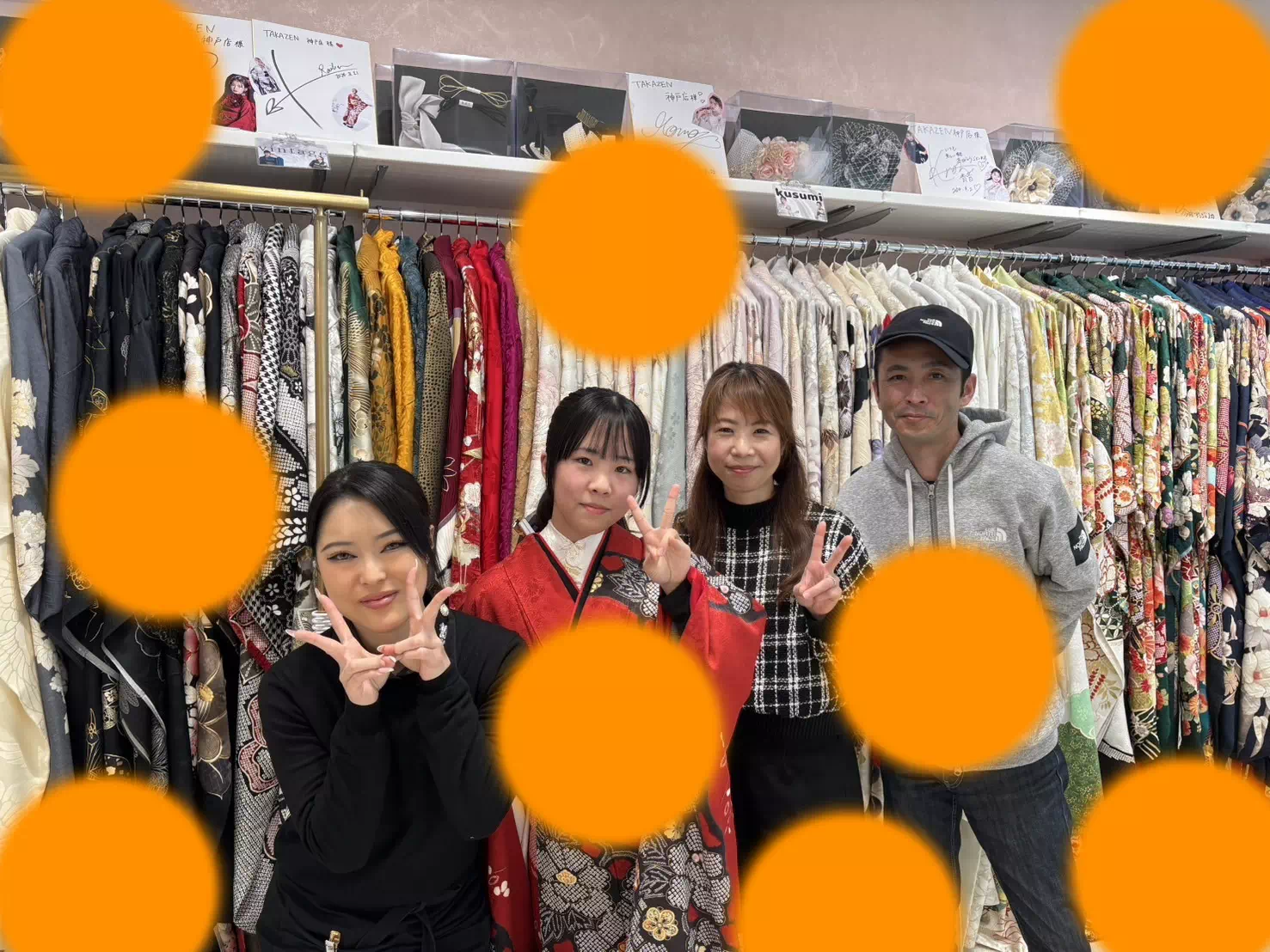 TAKAZEN神戸旧居留地店 前撮り撮影会 イマドキ カワイイ コディネート 振袖 レンタル 袴 持込み ママ振り