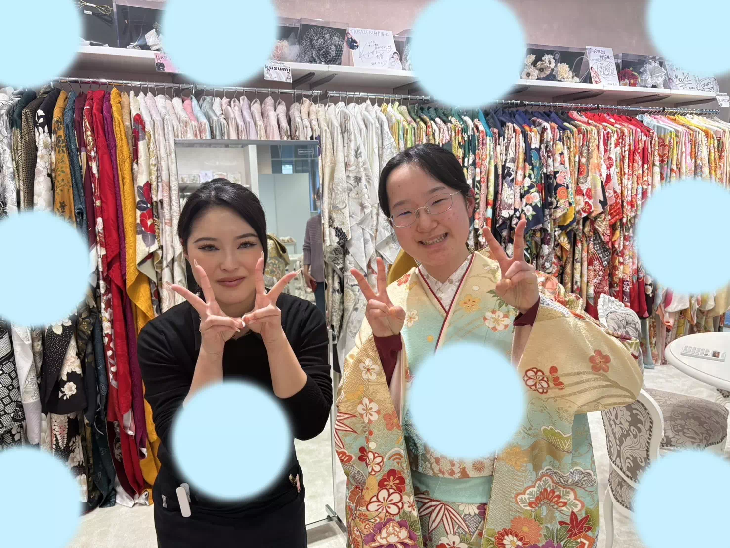 TAKAZEN神戸店 前撮り撮影会 イマドキ カワイイ コディネート 振袖 レンタル 袴