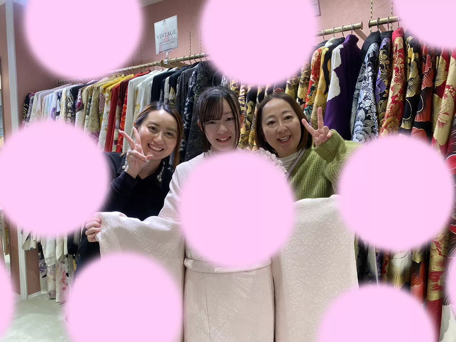 【TAKAZEN姫路店】♡22日　姫路市2028年成人式のTAKAZENオリジナルピンクの立体花振袖姫ちゃん♡