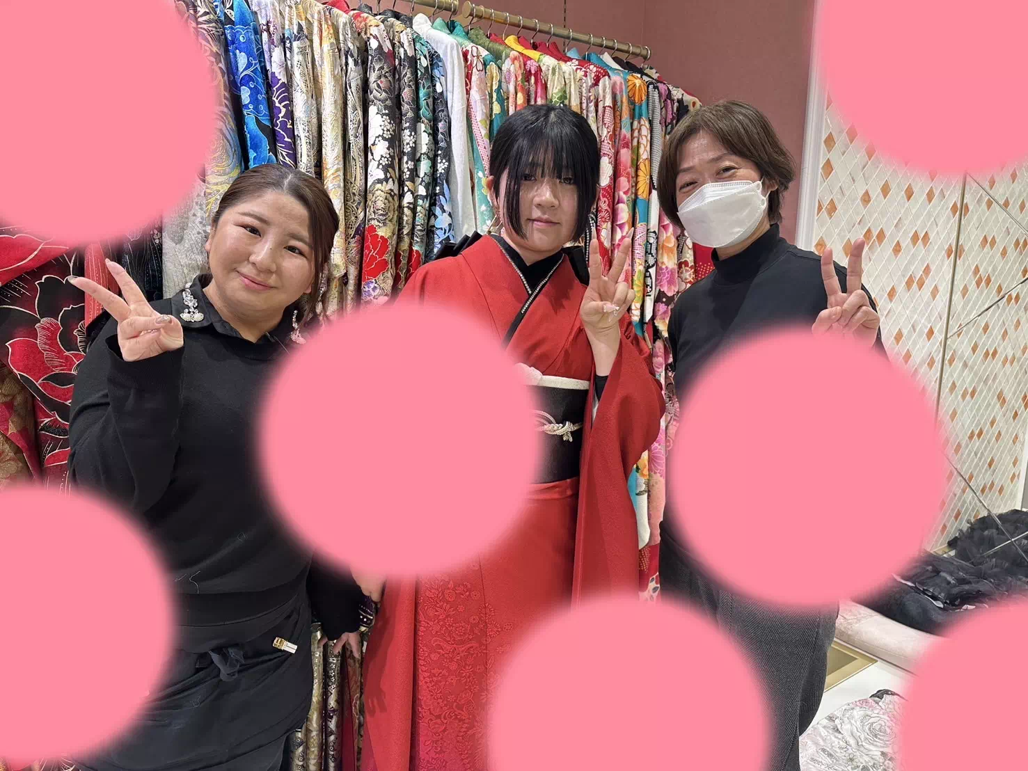 【TAKAZEN姫路店】♡9日 ヴィンテージスタイルの赤無地振袖がかっこいい姫路市振袖レンタル姫ちゃん♡