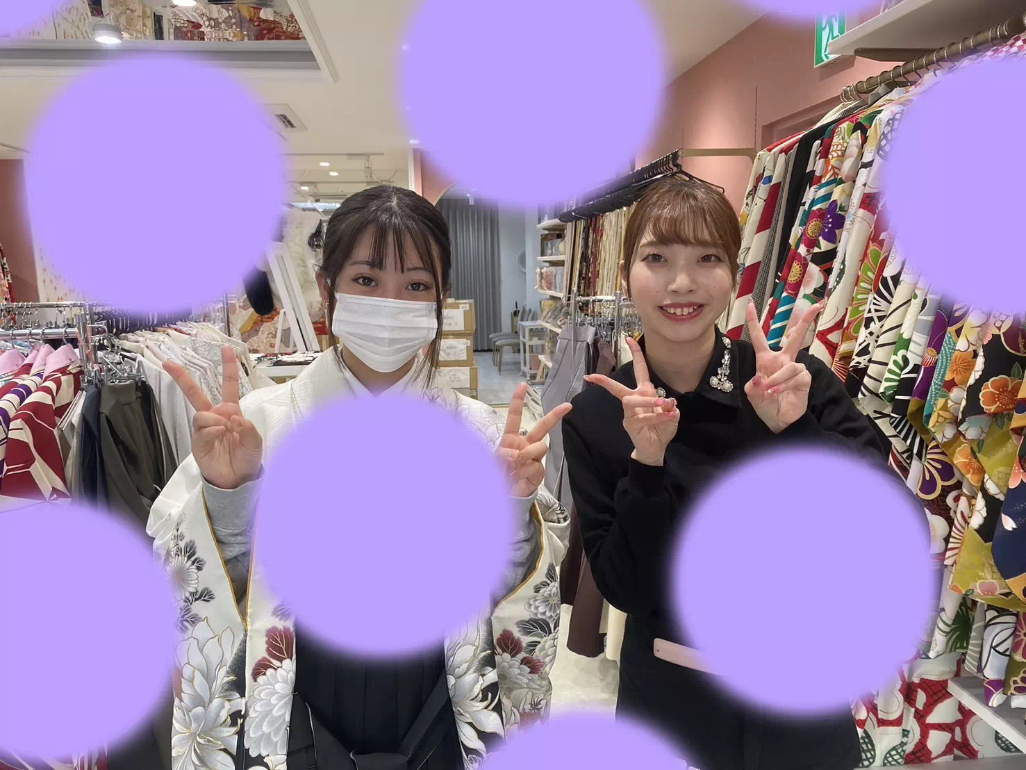 【TAKAZEN姫路店】♡14日 2025年専門学校卒業式のおしゃれなモノトーンコーデの袴姫ちゃん♡