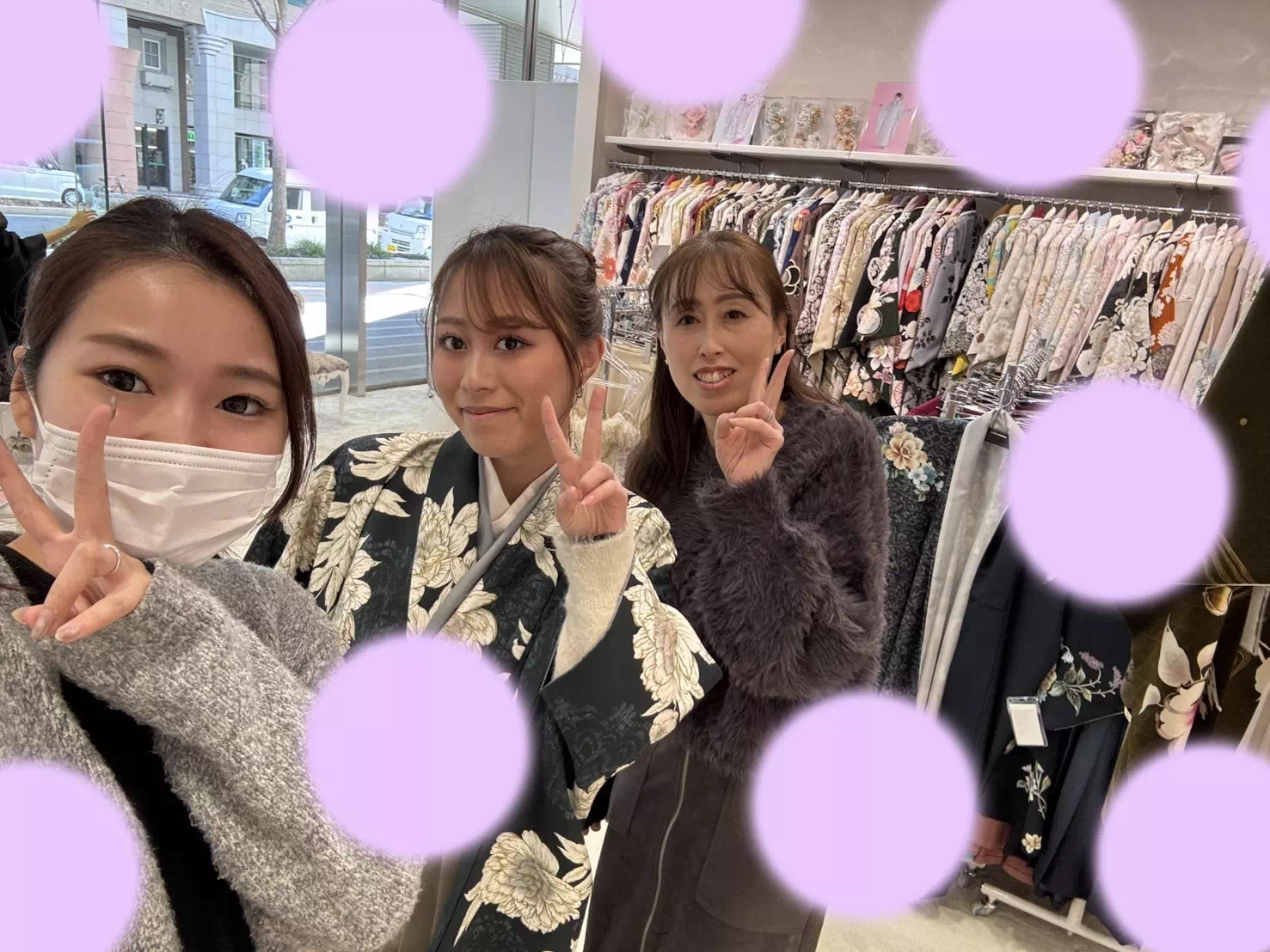 TAKAZEN神戸店　前撮り撮影会　イマドキ　カワイイ　コディネート　振袖　レンタル　袴　