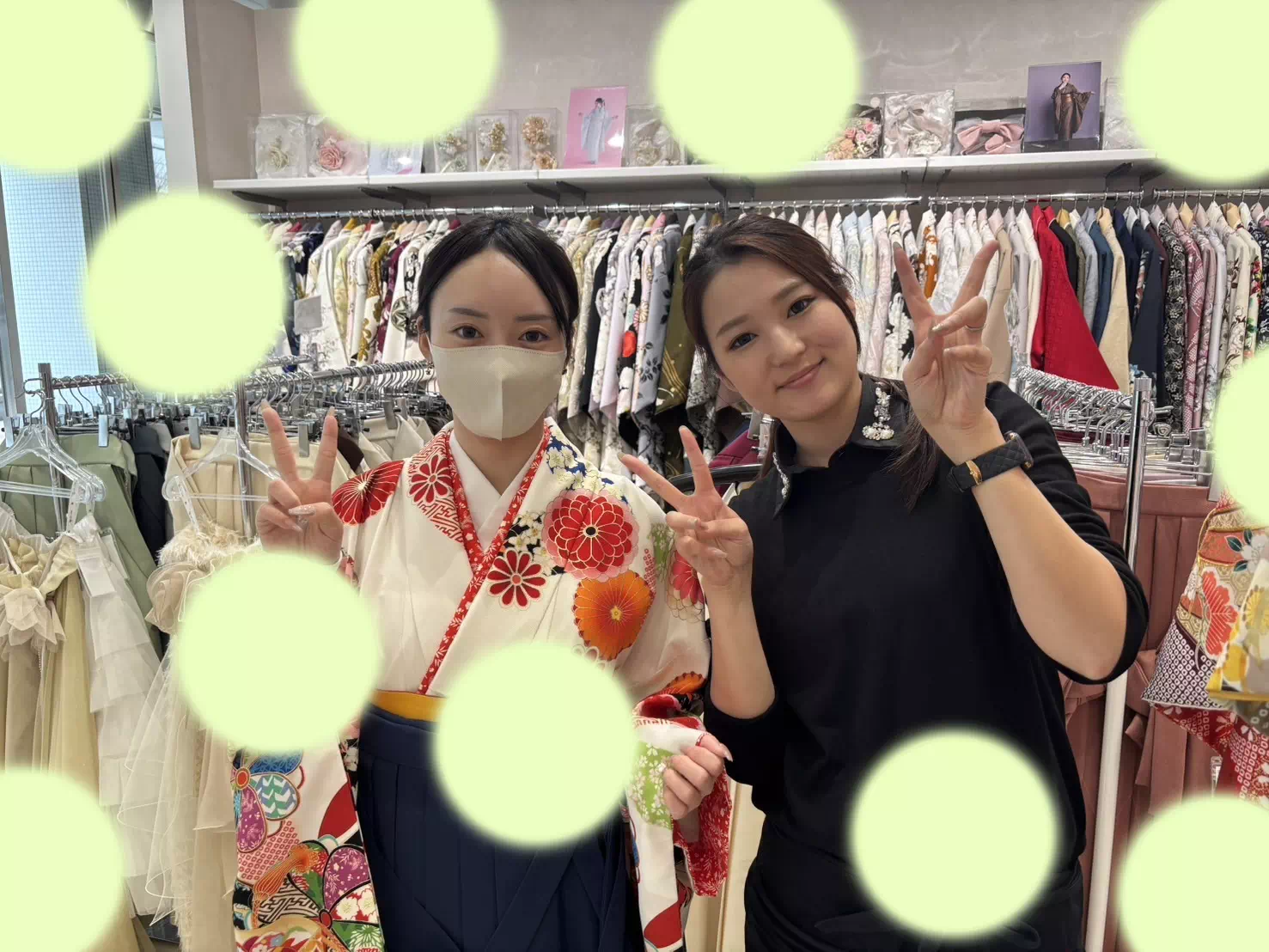 TAKAZEN神戸店 前撮り撮影会 イマドキ カワイイ コディネート 振袖 レンタル 袴