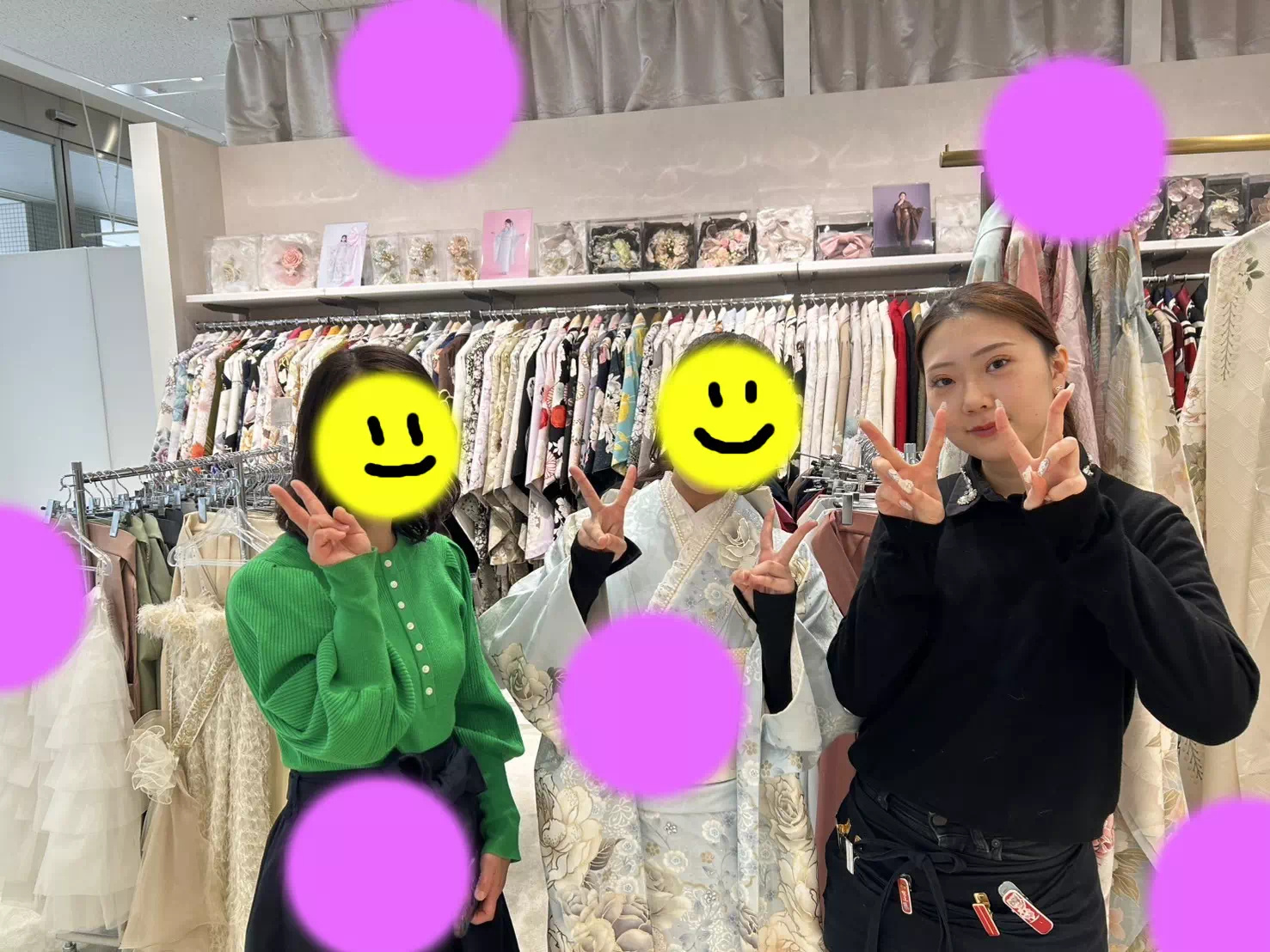 TAKAZEN神戸店 前撮り撮影会 イマドキ カワイイ コディネート 振袖 レンタル 袴