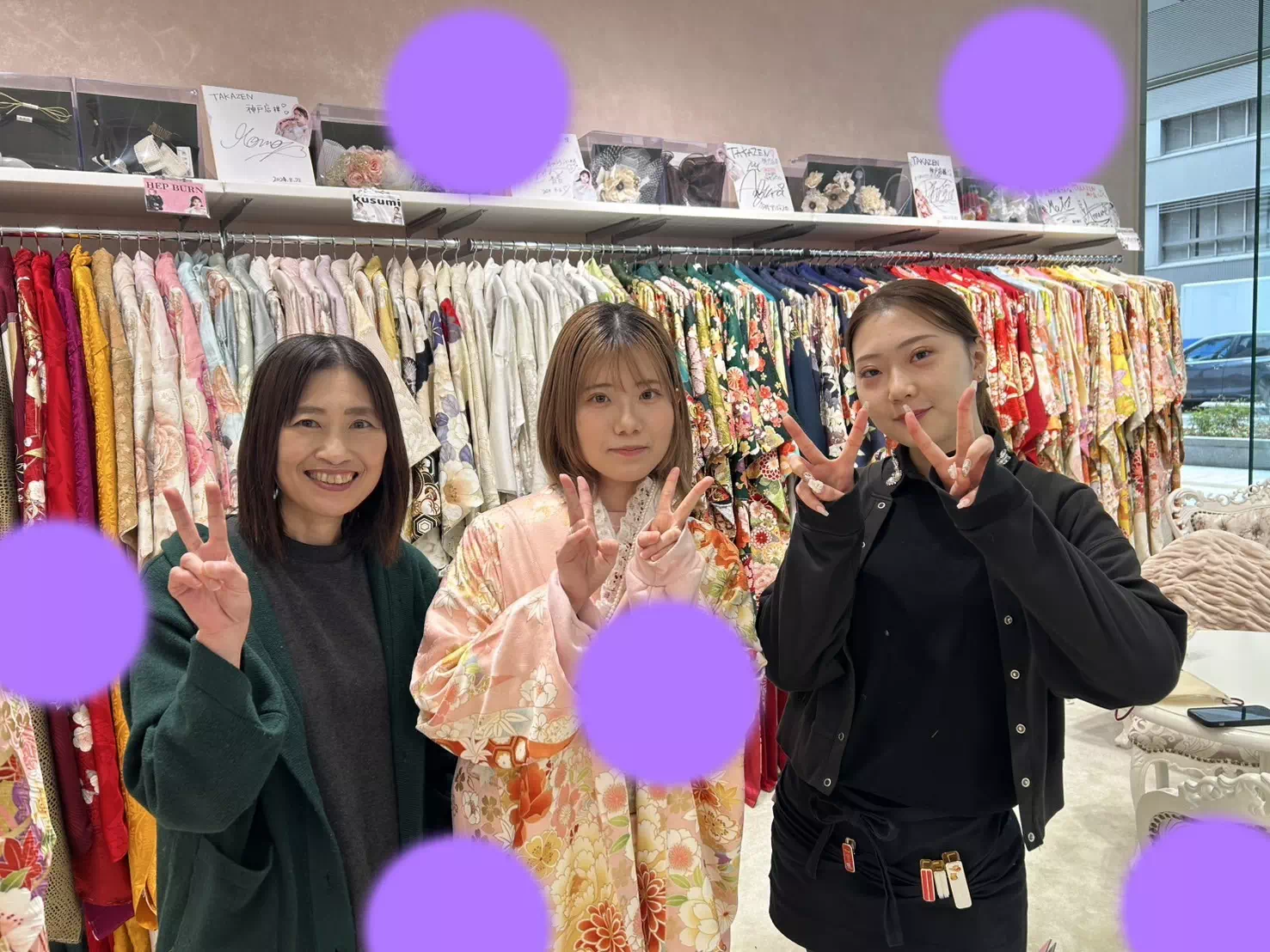 TAKAZEN神戸旧居留地店 前撮り撮影会 イマドキ カワイイ コディネート 振袖 レンタル 袴