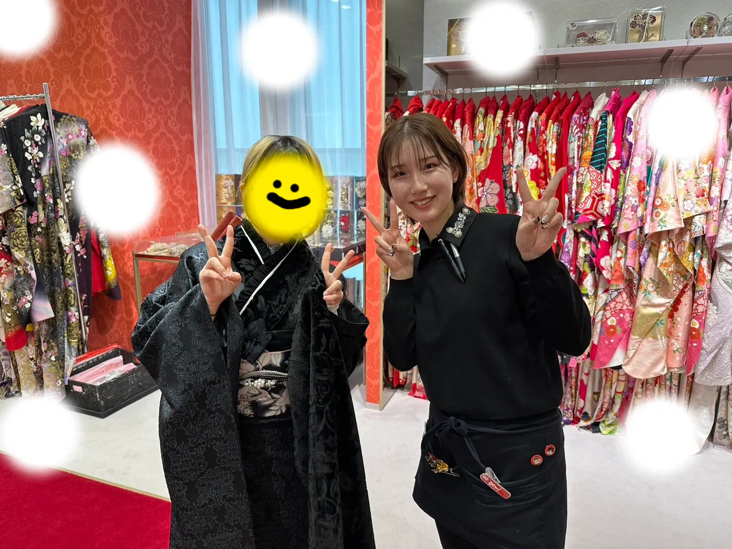 成人式　黒色　梅田