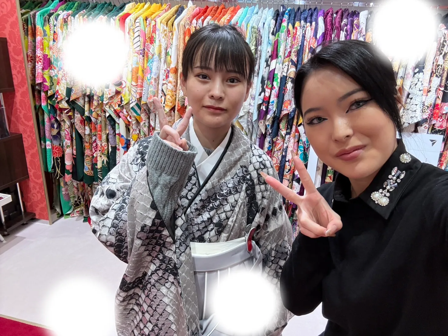 成人式　前撮り　梅田　袴　くすみカラー　かわいい　イマドキ　淡色　古典　タカゼン　撮影