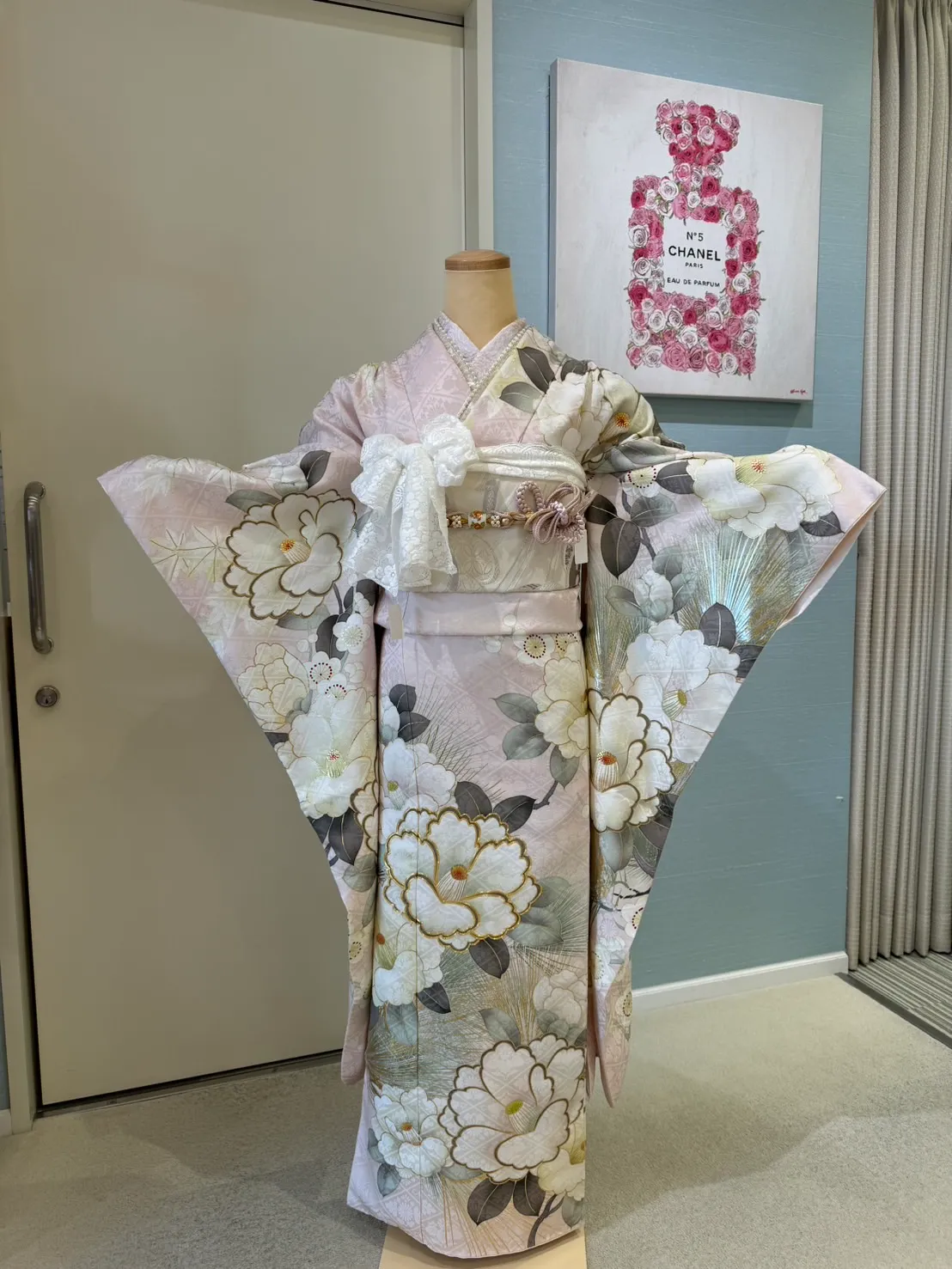 TAKAZEN　タカゼン　くすみカラー　くすみピンク　かわいい　大柄　