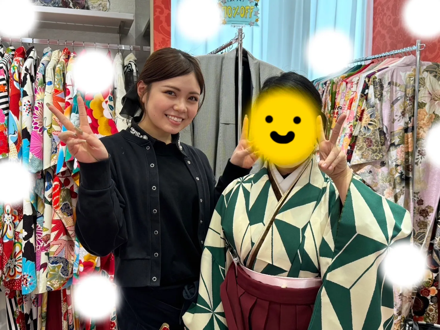 成人式　前撮り　梅田　袴　くすみカラー　かわいい　イマドキ　淡色　古典　タカゼン　撮影