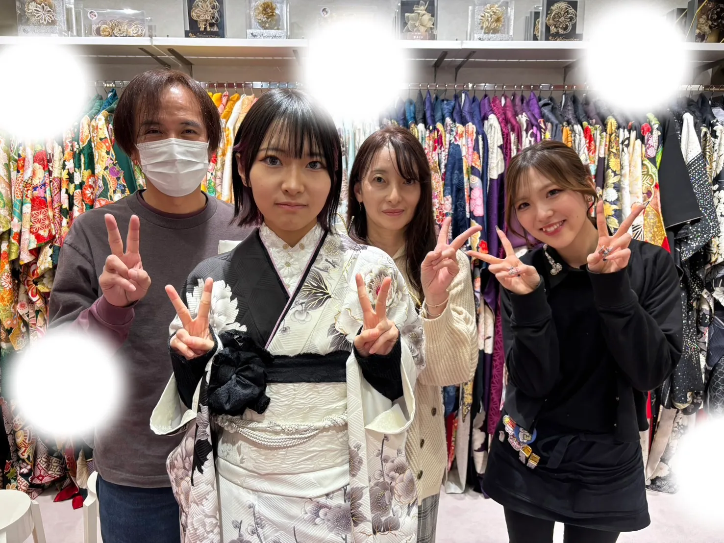 成人式　前撮り　梅田　袴　くすみカラー　かわいい　イマドキ　淡色　古典　タカゼン　撮影