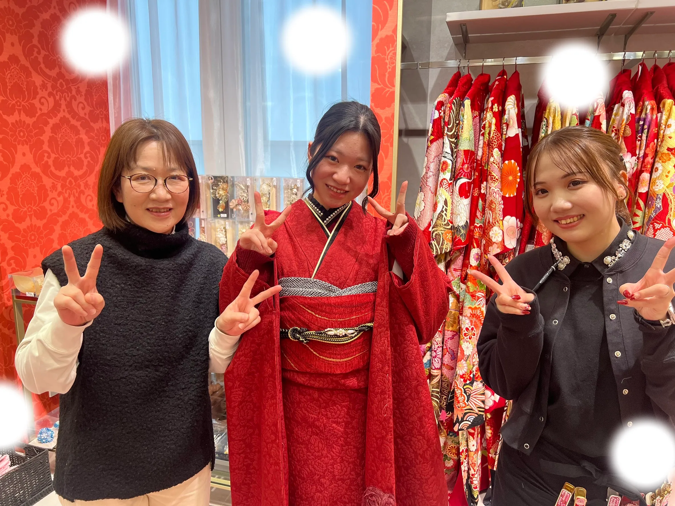 成人式　前撮り　梅田　袴　くすみカラー　かわいい　イマドキ　淡色　古典　タカゼン　撮影