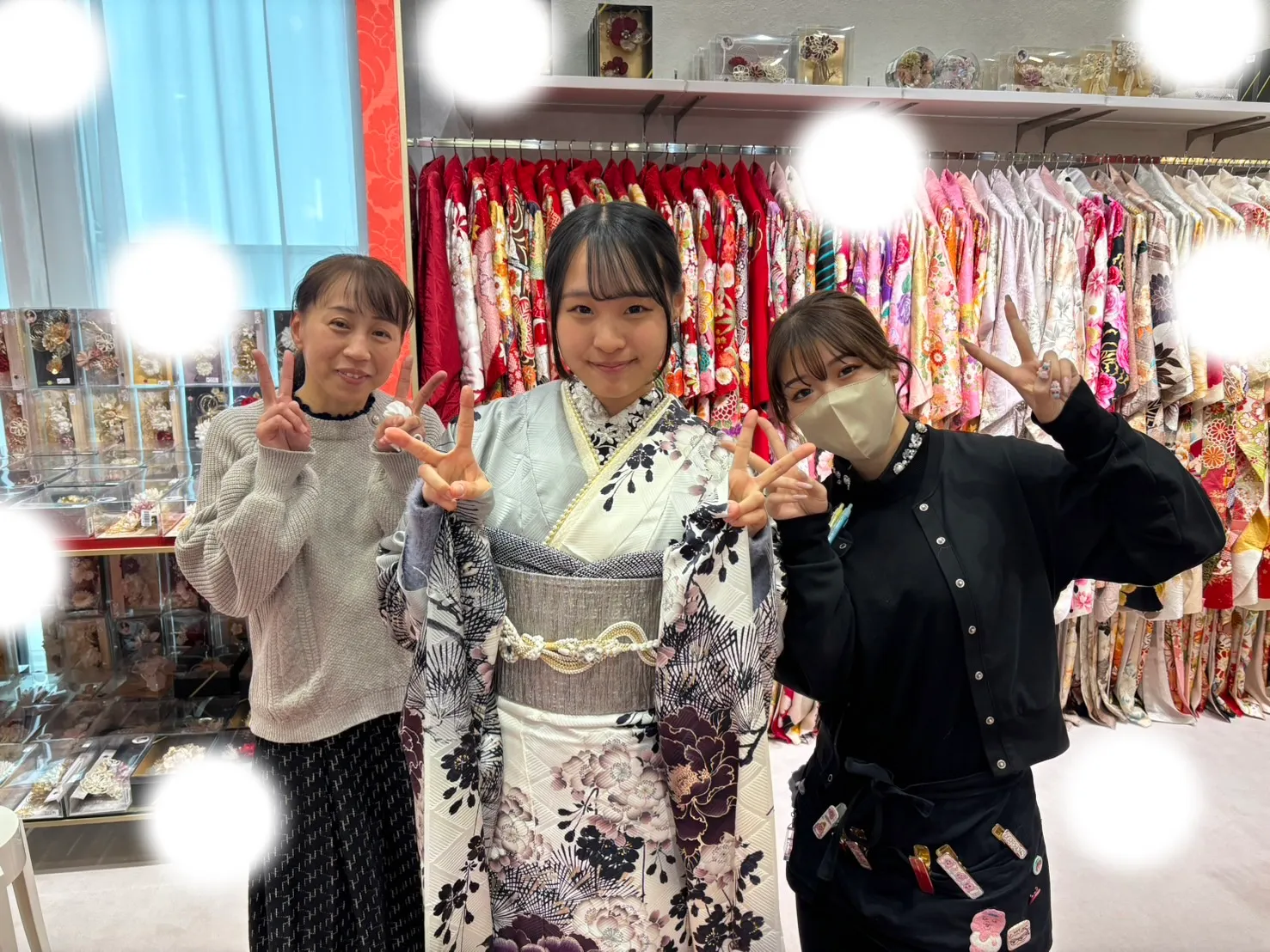 成人式　前撮り　梅田　袴　くすみカラー　かわいい　イマドキ　淡色　古典　タカゼン　撮影