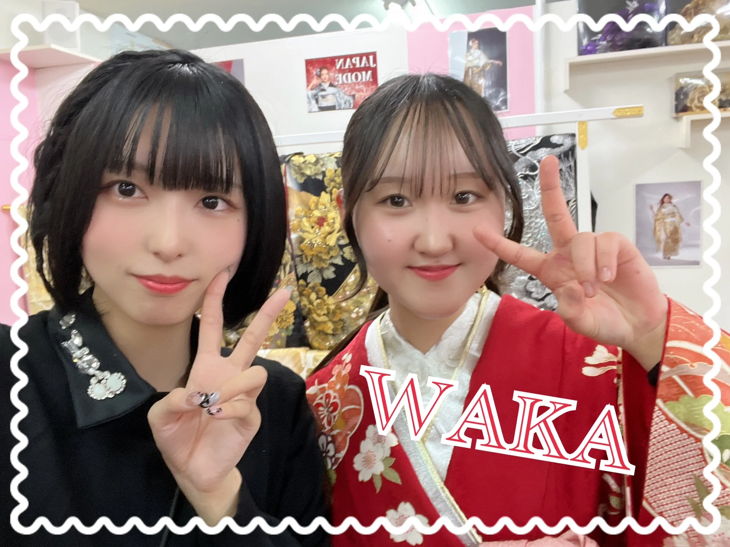 奈良 振袖レンタル 古典 赤色 かわいい 小花 綺麗
