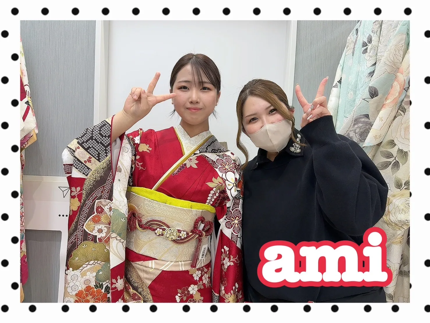 【TAKAZEN橿原店】28日♡2027年成人の可愛すぎる赤色王道古典柄のお振袖姫ちゃん&2025年卒業のお持ちのお振袖に可愛い紺色の袴を合わせた卒業袴姫ちゃんたち♡
