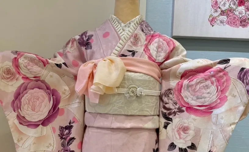 TAKAZEN　タカゼン　takazen堺店　オリジナル振袖　キラキラ振袖　かわいい　ピンク振袖