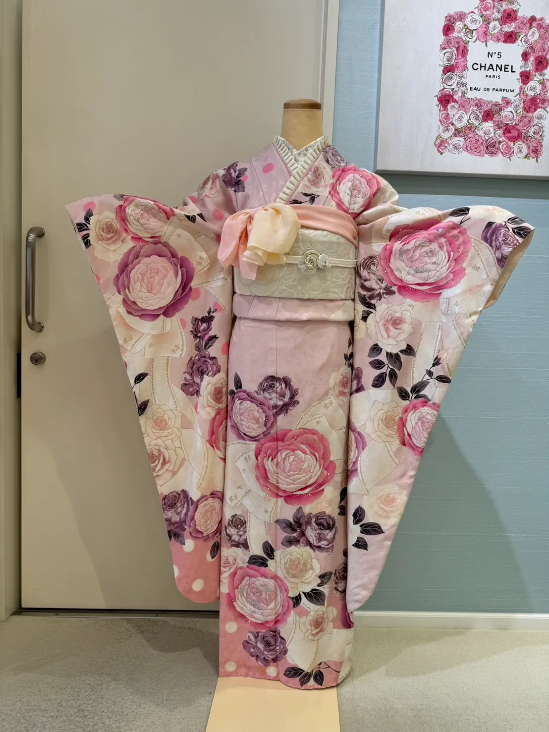 TAKAZEN　タカゼン　takazen堺店　オリジナル振袖　キラキラ振袖　かわいい　ピンク振袖