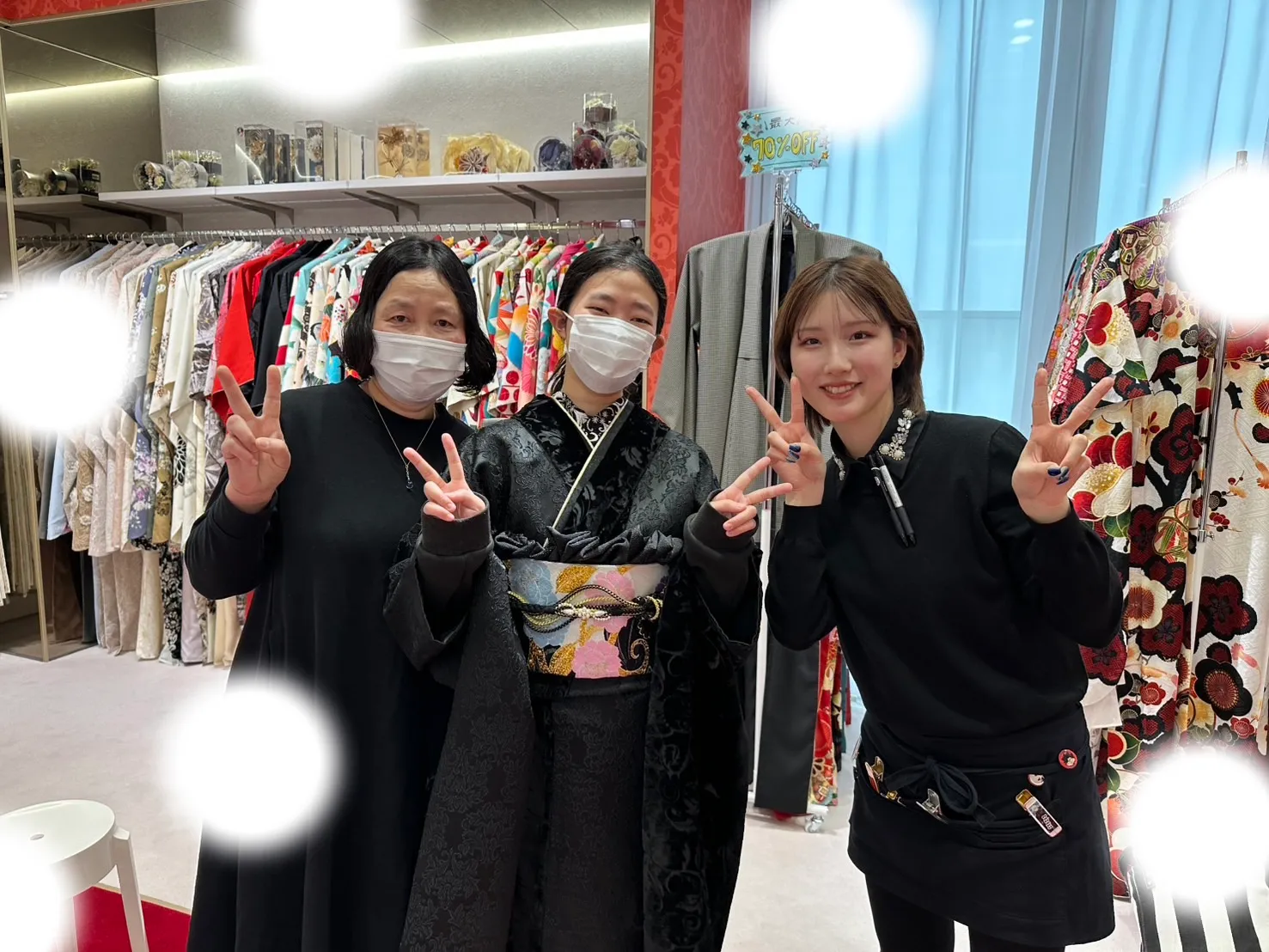 成人式　前撮り　梅田　振袖レンタル　古典　かわいい