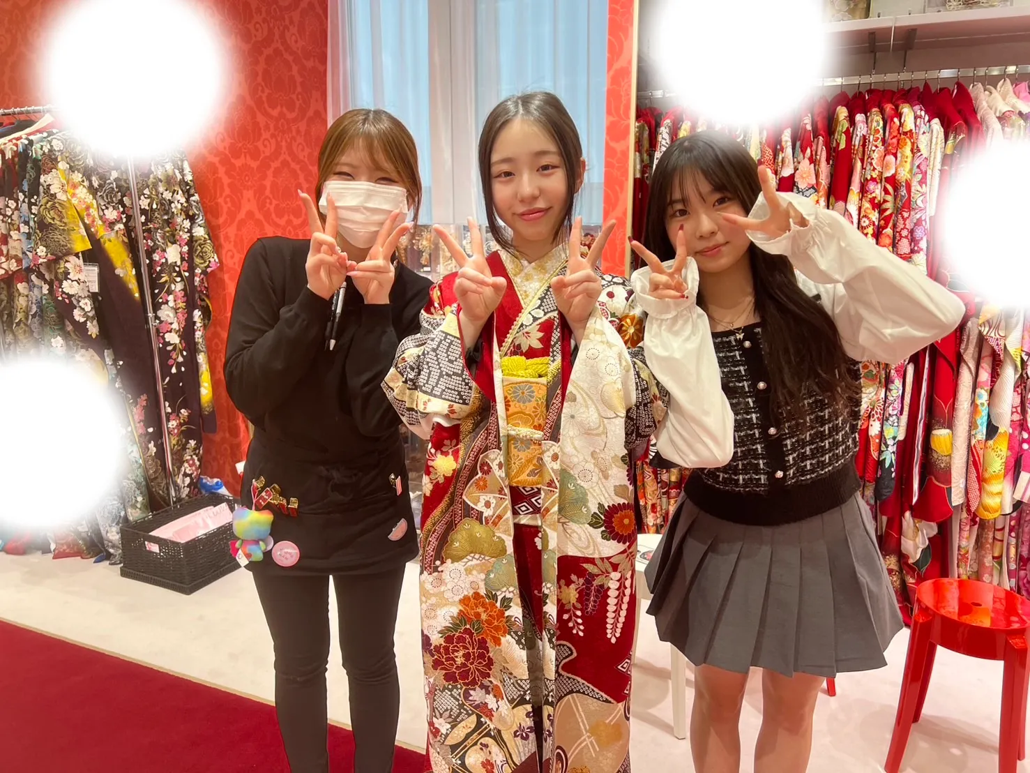 成人式　前撮り　梅田　振袖レンタル　袴レンタル　家族写真　前撮り撮影会