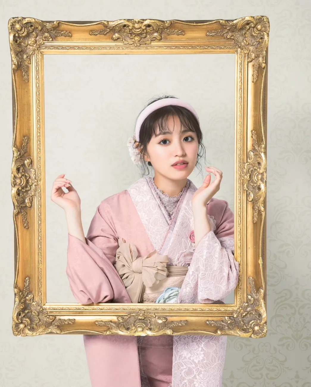 成人式　レトロ振袖　梅田