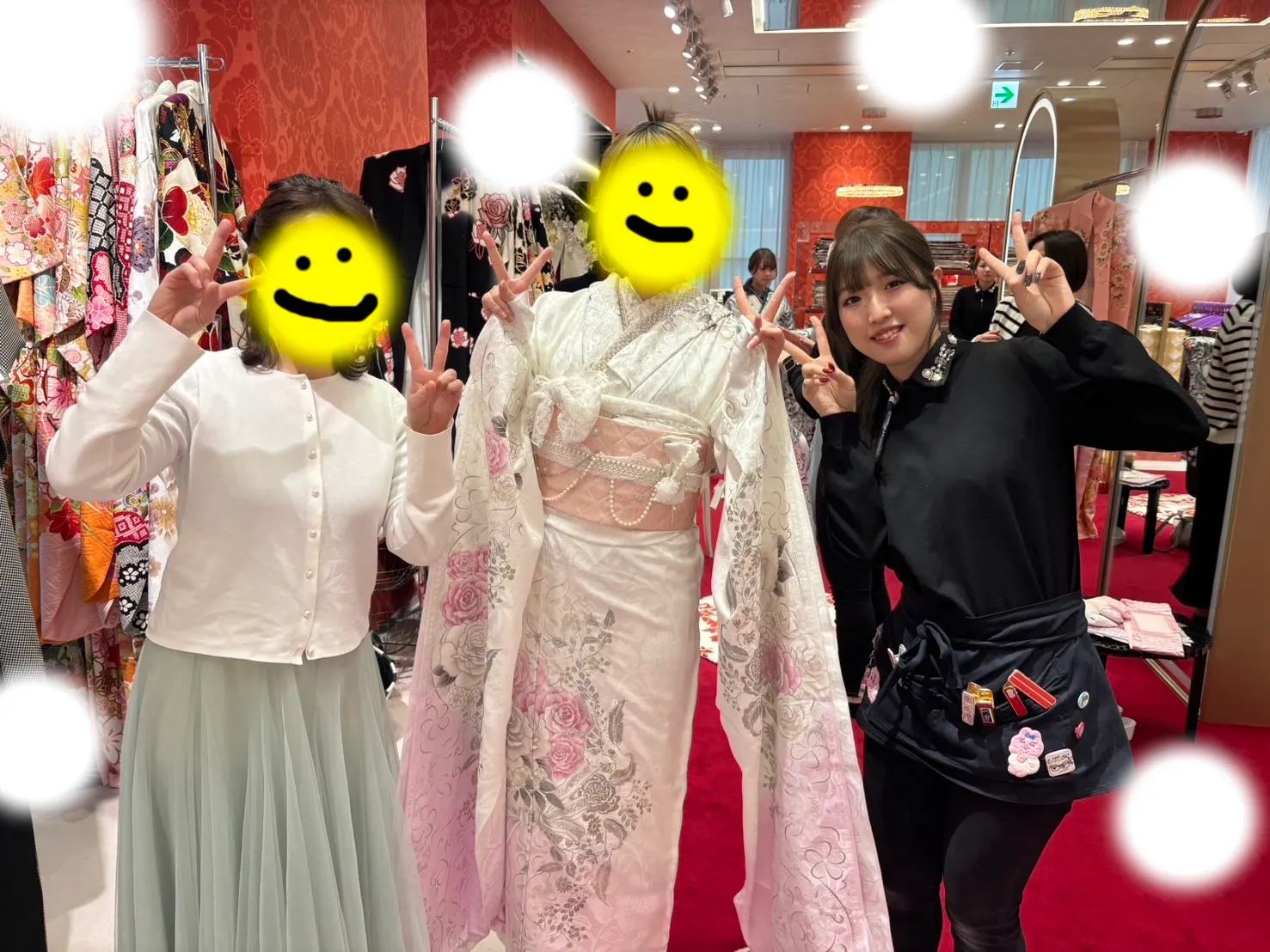 成人式　ピンク　梅田