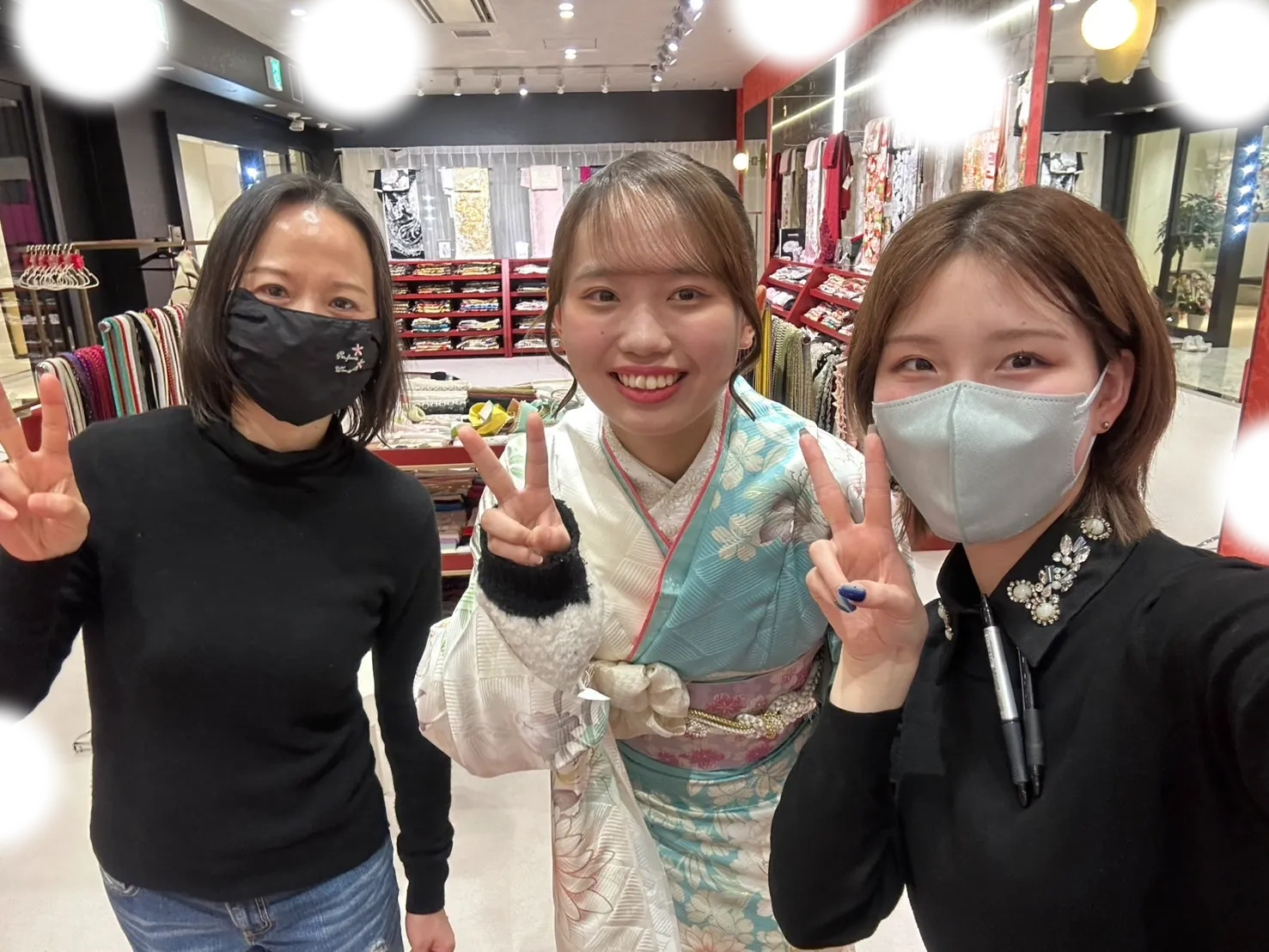 成人式　水色　梅田