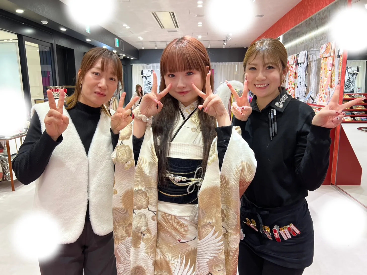 成人式　前撮り　梅田　振袖レンタル　前撮り　古典