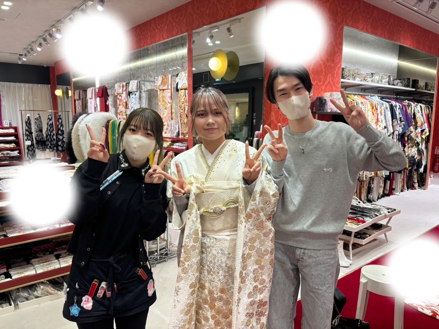 成人式　前撮り　梅田　袴　くすみカラー　かわいい　イマドキ　淡色　古典　タカゼン　撮影