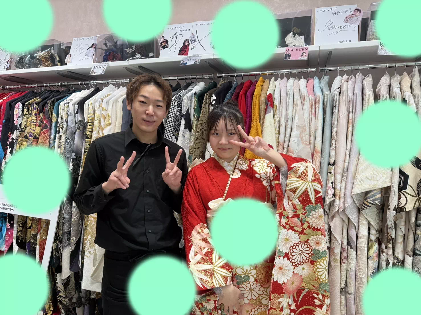TAKAZEN神戸店 前撮り撮影会 イマドキ カワイイ コディネート 振袖 レンタル 袴