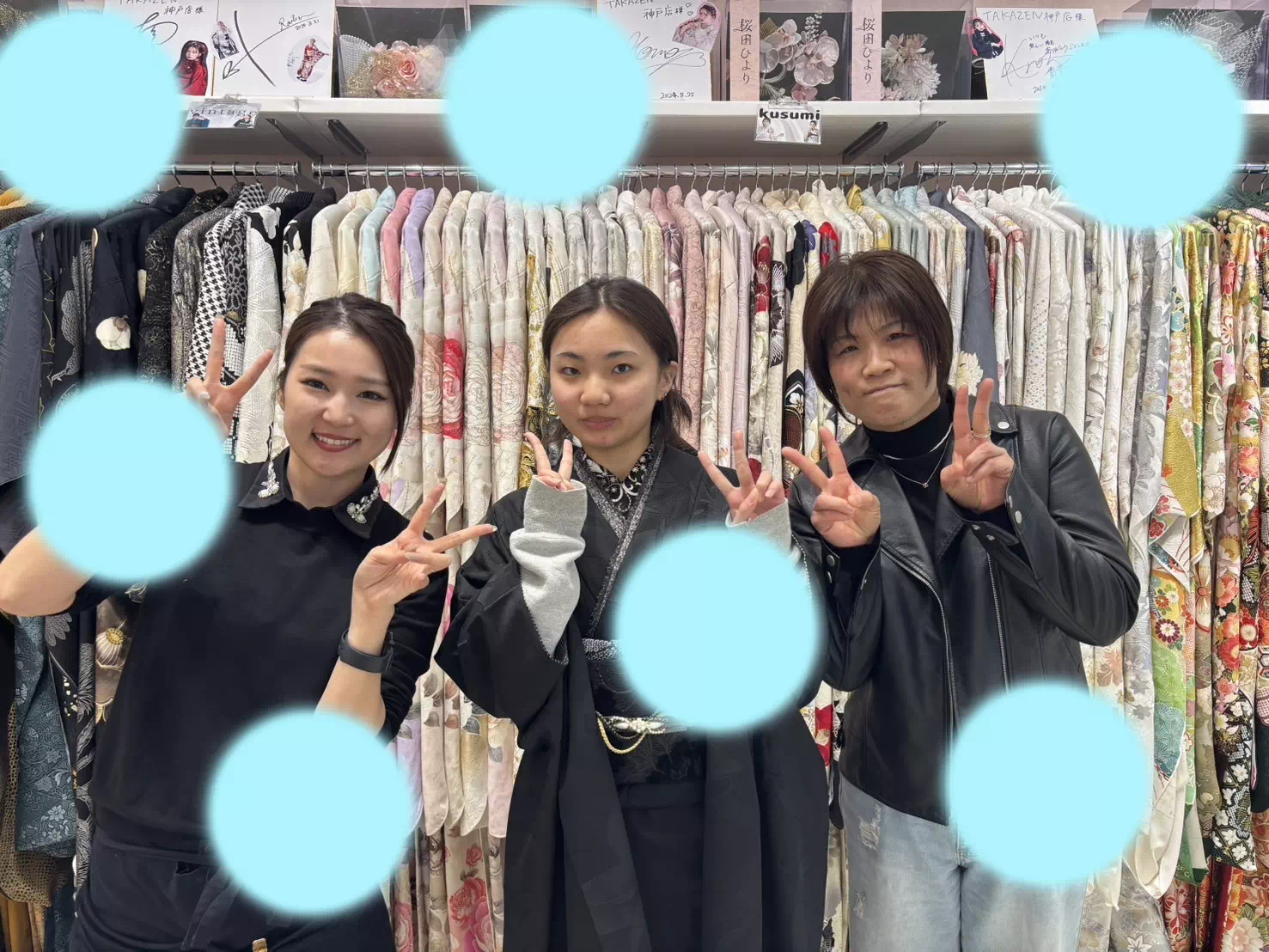 【TAKAZEN神戸旧居留地店】♡30日 大人気のカッコイイブーツ合わせに人気の黒無地2027年成人の姫ちゃん♡