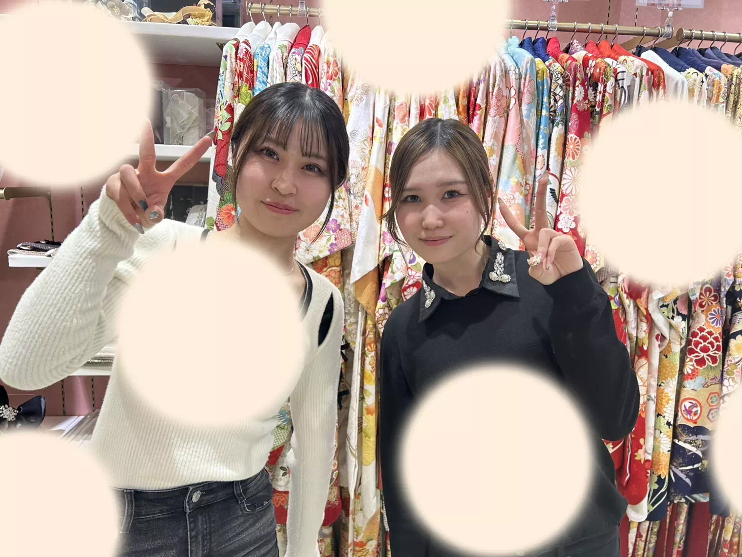 【TAKAZEN姫路店】♡8日 キラキラベージュのヘップバーン振袖がイマドキカワイイ2026年加西市振袖レンタル姫ちゃん♡