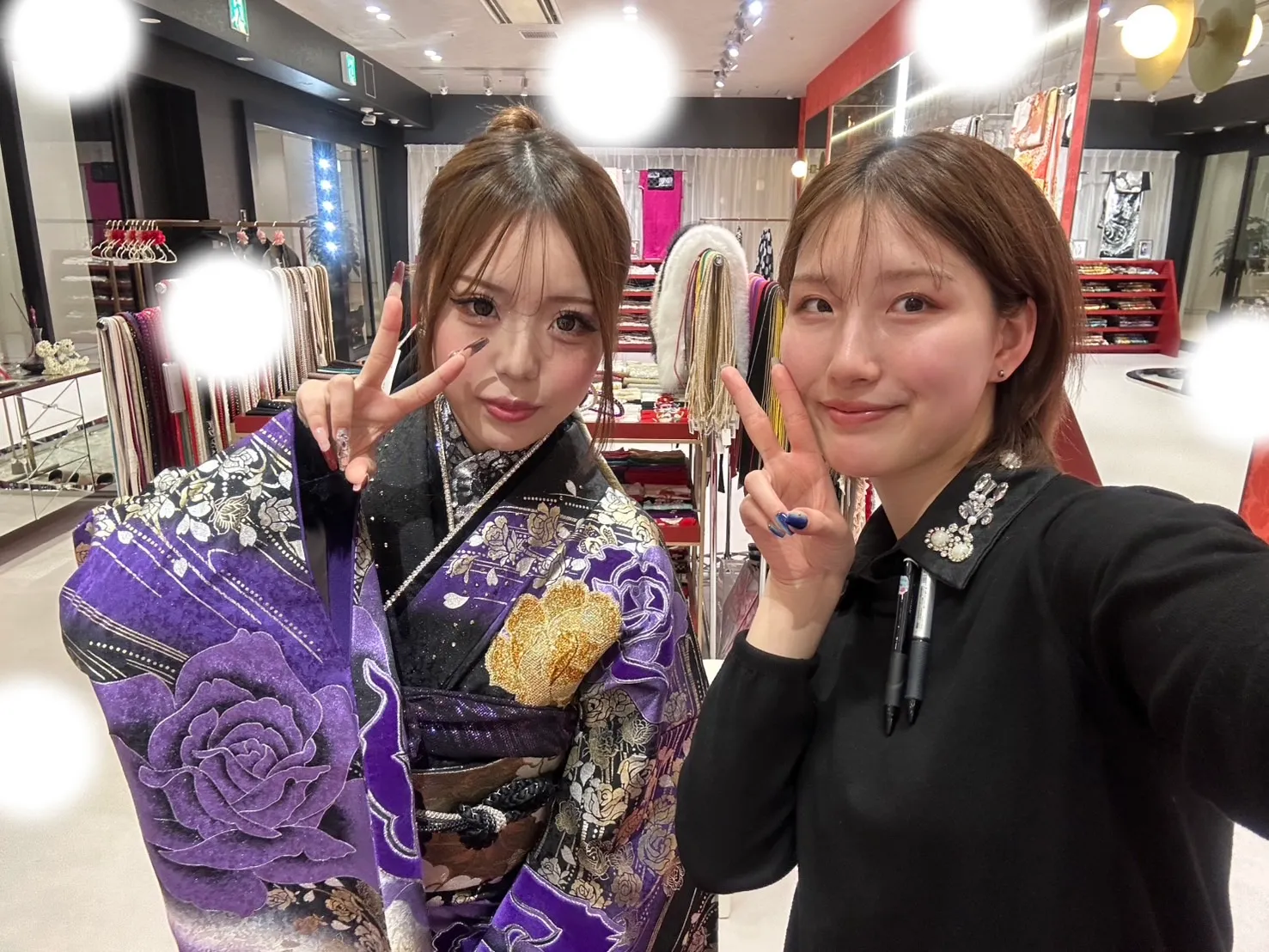 成人式　ムラサキ　梅田