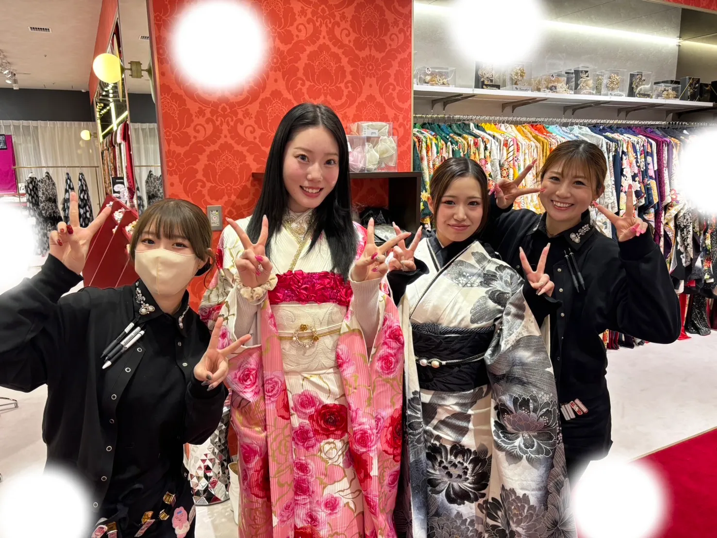 成人式　前撮り　梅田　振袖レンタル　かわいい　キラキラ