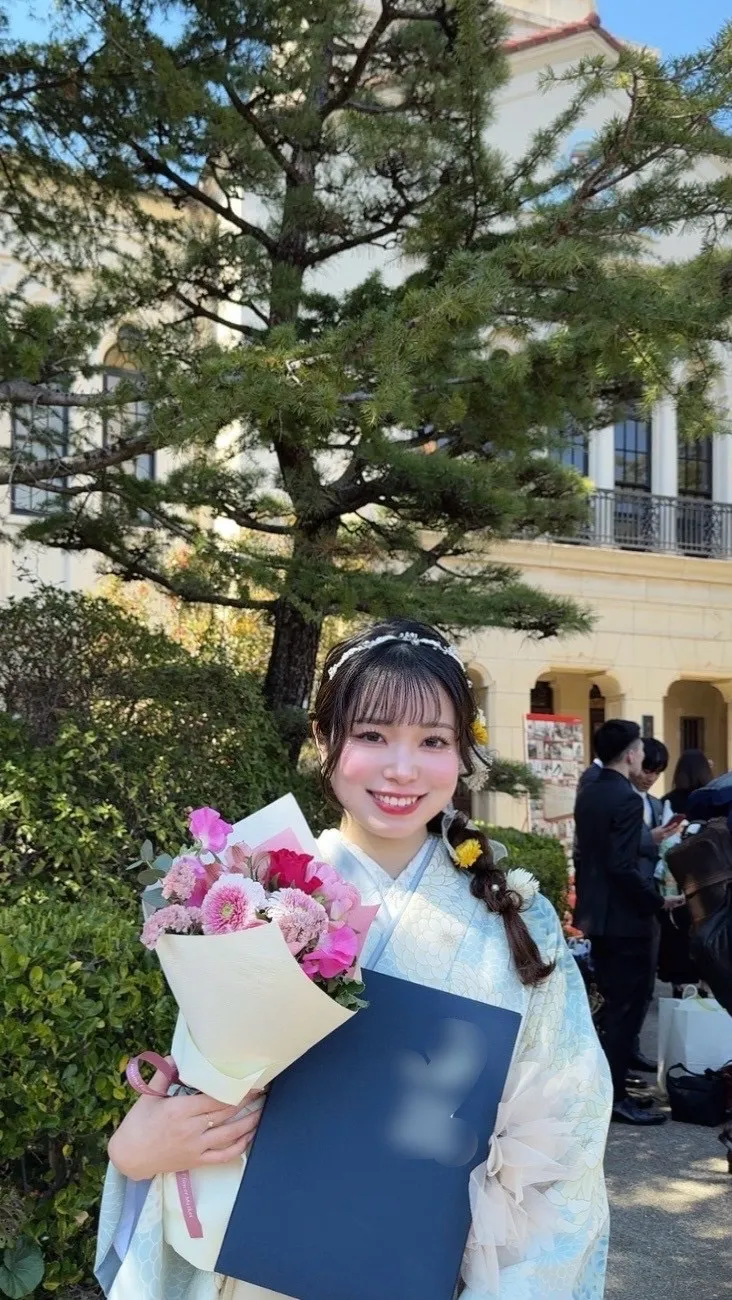 袴レンタル　卒業式　なんば　心斎橋　天王寺可愛いくすみカラーかわいい