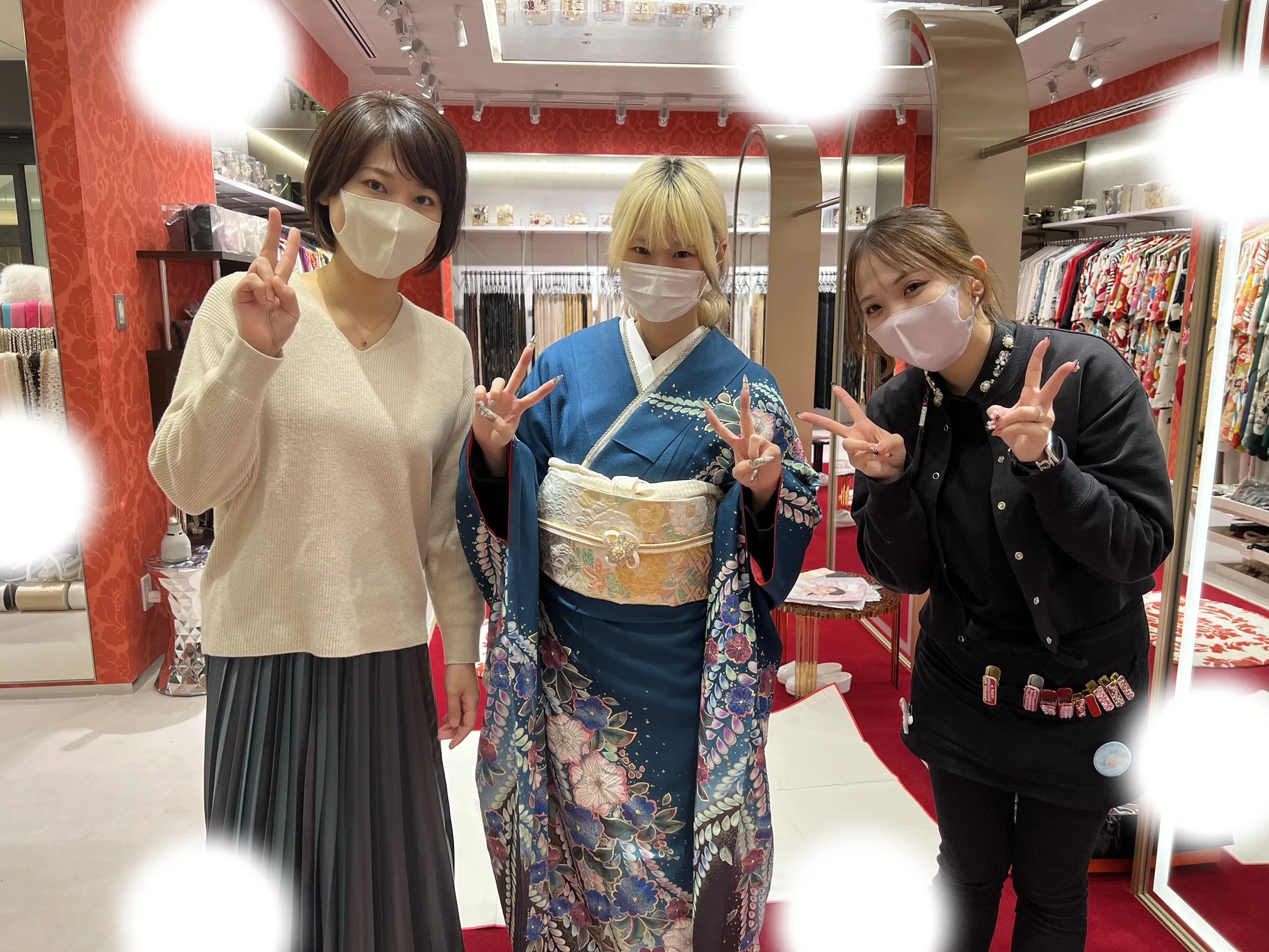 成人式　前撮り　梅田　振袖レンタル　持込
