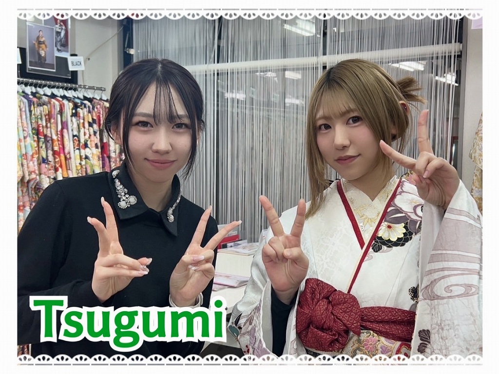 振袖 レンタル 奈良 振袖安い 正統派古典 白/黒/白ベース 菊柄/竹柄 大人っぽい かっこいい 低身長さんにもおすすめ