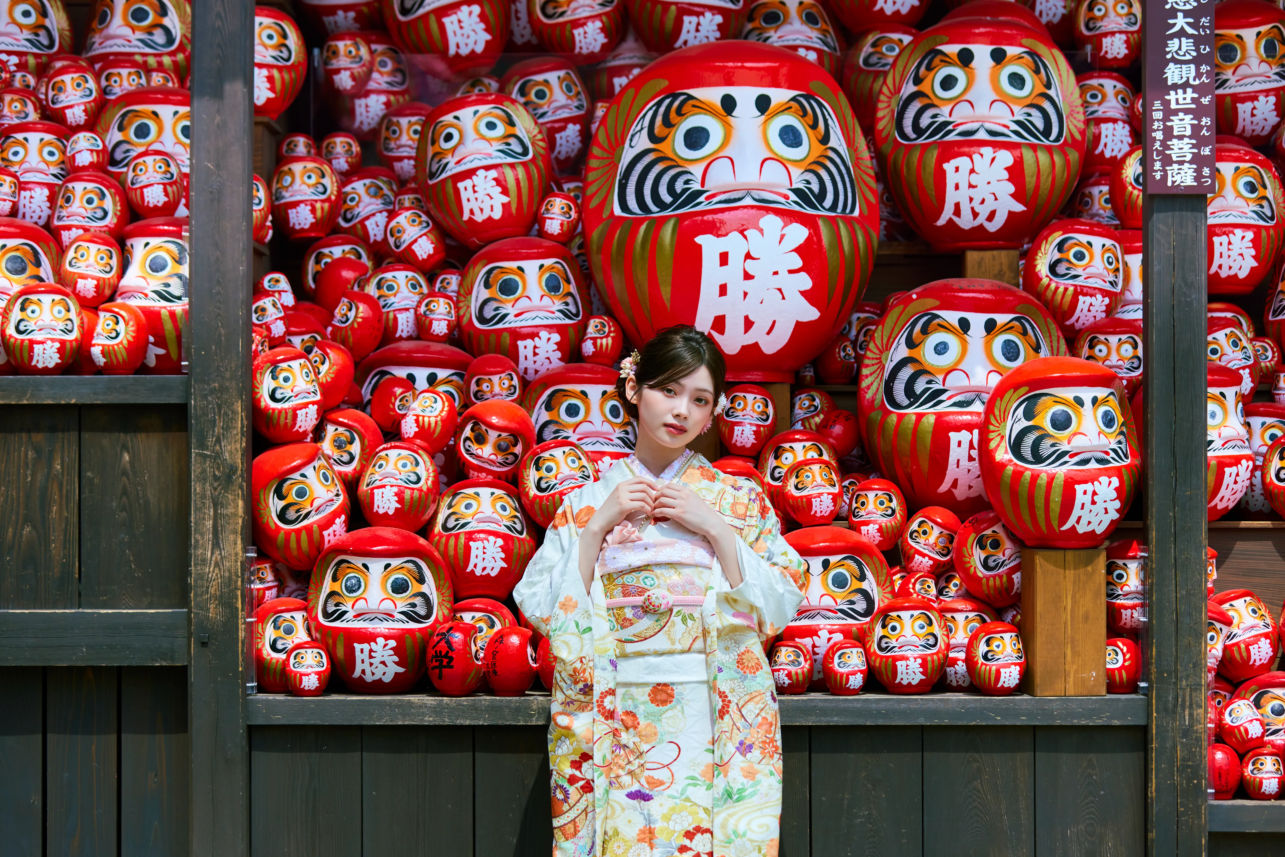 成人式振袖レンタル　南琴奈　白地の古典